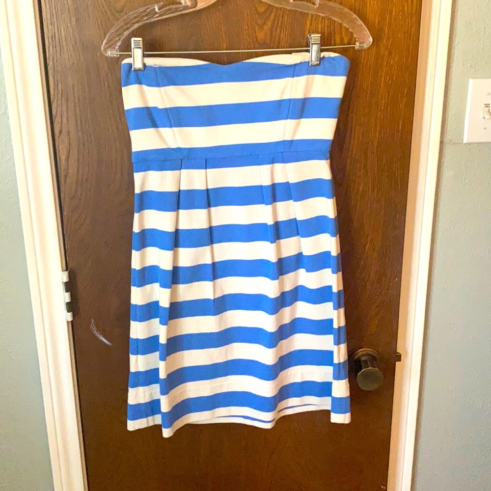 J-Crew striped dress. Size 6. Worn once.